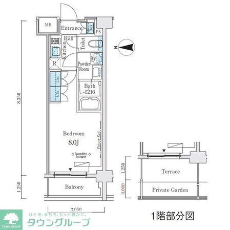 ウエリスアーバン中野坂上の物件間取画像